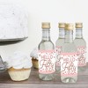 Big Dot of Happiness 50th Pink Rose Gold Birthday Mini Wine & Champagne Bottle Label Stickers Happy Birthday Party Favor Gift for Women and Men 16 Ct - 3 of 4