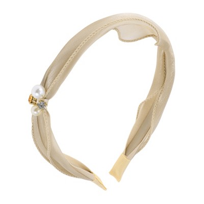 Unique Bargains Women's Faux Pearls Headbands 1 Pc