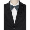 INSPIRE CHIC Men's Solid Color Satin Large Bow Tie 1 Pcs - 4 of 4
