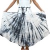 Agan Traders Women's Boho Summer Tie-dye High Waistband A Line Flared Maxi Skirt - 4 of 4