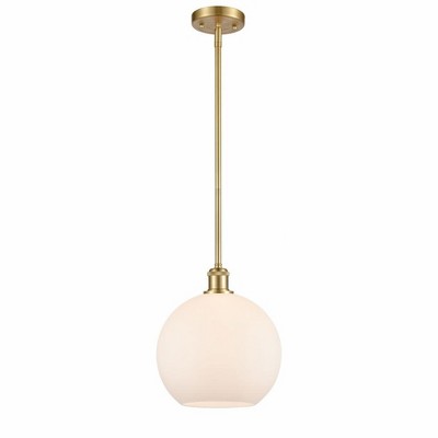 Athens - 1 Light Stem Hung Mini Pendant In Industrial Style-13 Inches Tall and 10 Inches Wide
