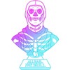 Girl's Fortnite Skull Trooper All Hail Glow T-Shirt - 2 of 4