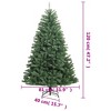 vidaXL Artificial Hinged Christmas Tree Green PVC, metal 47.2 in - 4 of 4