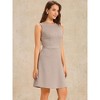 INSPIRE CHIC Women's Plaid Sleeveless Fit A-Line Houndstooth Work Mini Dress - 2 of 4