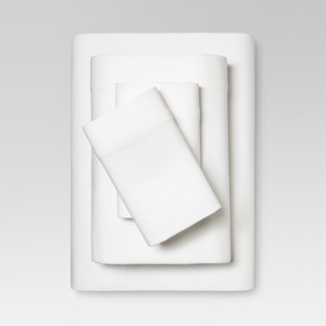 Linen Blend Sheet Set (Full) White - Threshold