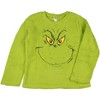 Dr. Seuss Women's The Grinch Santa Fleece Buffalo Plaid Sleep Pajama 2PC Set(XS) Multicolured - 3 of 4