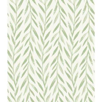 RoomMates Willow Magnolia Home Wallpaper Green