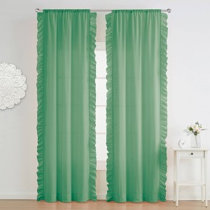 VCNY Home Asteria Damask Jacquard Blackout Curtain Panel Pair - 1 of 4