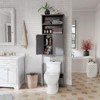 Celebalcony 74.8'' H Freestanding Over the Toilet Storage Over the Toilet Etageres Gray - 2 of 4