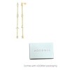 Adornia 14k Gold Plated Chain Sweeper Earrings with Mixed Shape Stones - 3 of 4