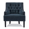 NicBex 1pc Accent Chair with  Button Tufted Textured Fabric Solid Wood Lounge Chair Reading Chair Comfy Chair for Living Room Bedroom Studio - 4 of 4