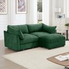 78.7" Chenille L-Shaped Modular Sectional Sofa with Storage Ottomans and Storage Drawers under Each Seat - 4 of 4