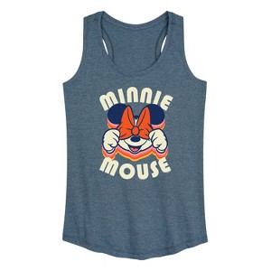 Women's - Disney - Minnie Mouse Repeat Graphic Racerback Tank - 1 of 4