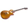 Monoprice 66SB DLX Plus Mahogany Electric Guitar with Gig Bag, Gold Top, 6 Strings, Single‑Cutaway Solid Body - Indio Series - 2 of 4