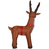 Gemmy Christmas Inflatable Reindeer, 6 ft Tall, Multi - 4 of 4
