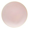 Smarty Had A Party 10.25" Pink w/ Gold Organic Plastic Dinner Plates - 120 pcs - 2 of 4