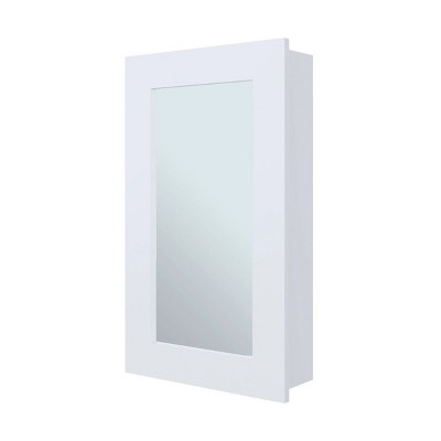 GlasFlength Decorative Wall Mirrors Bathroom Decor Cabinet Accent Mirror Vanity Medicine Cabinet Mirrors for Bathroom Wall, White, 15.3"*5"*25.7"