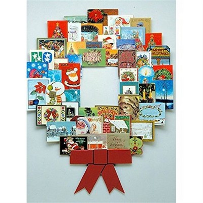 Jumbl Christmas Decoration Wonder Wreath Jumbo (44" x 36") Photo Card Holder & Photo Display Holder