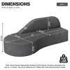 AENKYO 91 " Curved Chaise Couch Memory Foam Sofa for Home Office, Installation Free, Velvet, Gray - 3 of 4