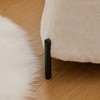 Cesicia 2Pcs Upholstered Storage Ottoman Set, Faux Fur Foot Stool, Side Table With Reversible Lid, for Living Room Bedroom - 4 of 4