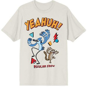Regular Show Yeahuh! Adult Tofu Crew Neck Short Sleeve T-shirt - 1 of 4