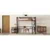Okak Industrial Twin/Full Size Loft Bed with Built-in Desk,Metal Bunk Bed with Storage Shelves & Ladder,Multi-Functional Loft Beds for Teens & Adults - 4 of 4