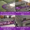 Besiost Coffee Table Lift Top with LED Light and Power Outlet - 3 of 4