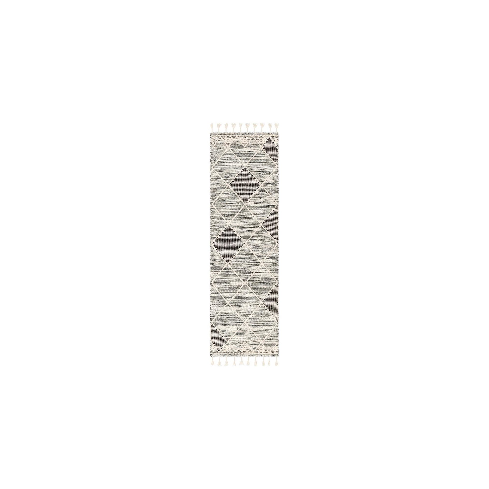 Livabliss Norwood 2'6"x8' Runner Woven Indoor Area Rugs Black