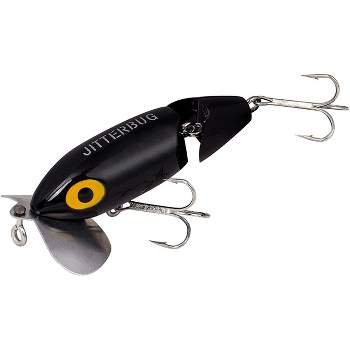 Vintage The Producers Turbo Torpedo Style Black 2 1/2 Rattlin Topwater Lure  NOS