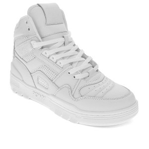 PONY Mens M100 Genuine Leather Premium Hightop Lace Up Athletic Sneaker Shoe - 1 of 4