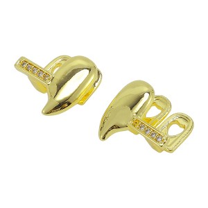 Unique Bargains Hip Hop Style Left and Right Fake Grills 1 Set - 1 of 4