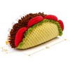 Prime Pets Plush Taco Dog Toy, Dog Squeaky Toys, Food Shaped Pet Toy for Small Medium Large Dogs - 2 of 4