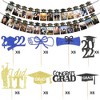 Whizmax 48 Pcs Graduation Cupcake Toppers and 2 Pack Black Gold Photo Banner, 8 Different Kinds of Graduation Cupcake Picks - 3 of 4