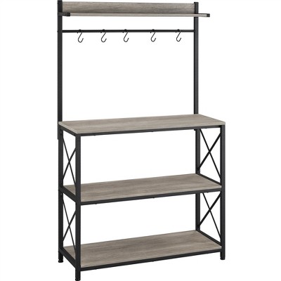 Yaheetech 4-Tier Kitchen Storage Rack with 5 S Hooks : Target