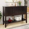 LunaLulinlk Storage Vintage Console Table with Four Small Drawers and Bottom Shelf for Living Rooms, Entrances and Kitchens - 3 of 4