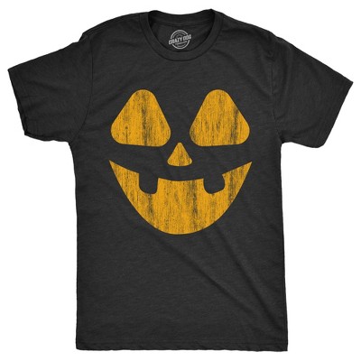 Mens Vintage Jack Pumpkin T Shirt Funny Halloween Jack O Lantern Retro Smile Tee For Guys - Crazy Dog Men's T Shirt