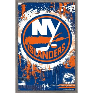 Trends International NHL New York Islanders - Maximalist Logo 23 Framed Wall Poster Prints - 1 of 4