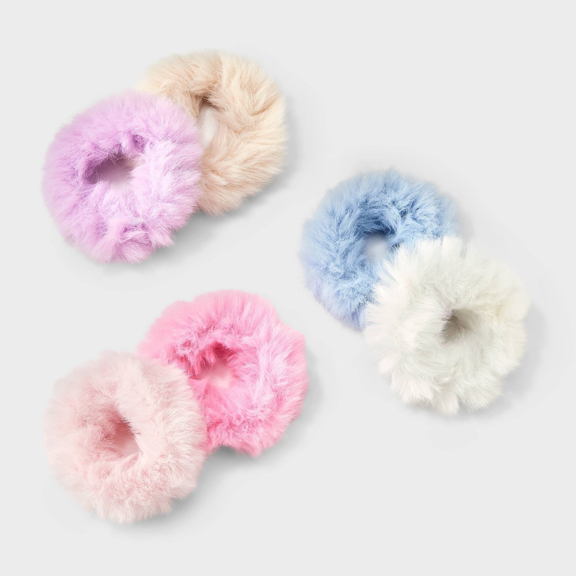 Girls' Mini Faux Fur Hair Twister Set 6pk - Cat & Jack™