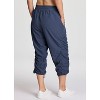 RBX Women's Lightweight Quick Drying Capris Adjustable Leg/Inseam Stretch Woven Workout Hiking Cropped Jogger Pants with Pockets - 2 of 4