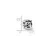 Black Bow Jewelry Sterling Silver Chinese Good Luck Bead Charm - 2 of 3