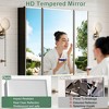 Bathroom Medicine Cabinet with Beveled Mirror, Recessed or Wall Mount, Adjustable Tempered Glass Shelves - 4 of 4
