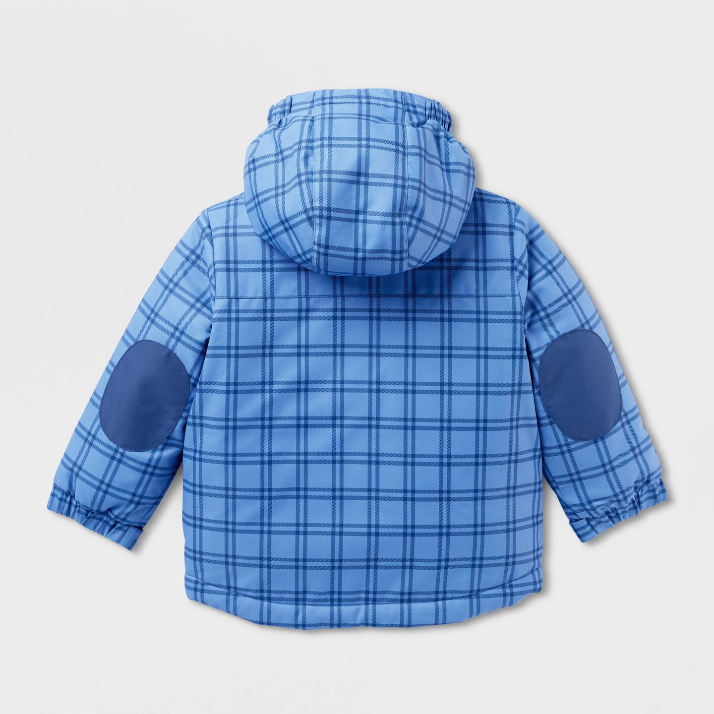 Детская куртка Cat & Jack Toddler 3-in-1 Winter Snowplay Grid Print, цвет: Синий — фото 4
