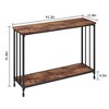 Console Table, Sofa Table, Narrow Entryway Table w/ Shelf Metal Frame, 41.5" Behind Couch Table, Hallway Table for Living Room, Foyer, Bedroom - 4 of 4