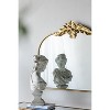 Vynxaria 40"x35" Gold Arched Wall Mirror - Elegant Framed Living Room & Bedroom Accent - 4 of 4