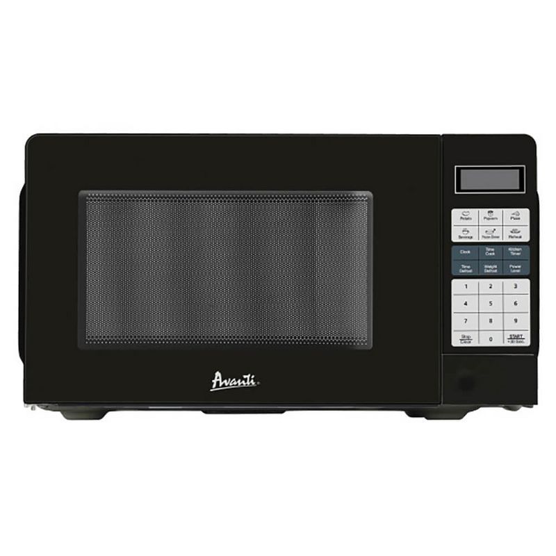 Compact Black 0.7 Cu. Ft. Countertop Microwave Oven