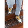Decorative Scrollwork Design Rubber Stairs Anti-Slip Tread Mat Carpet, Set of 4 - 2 of 4