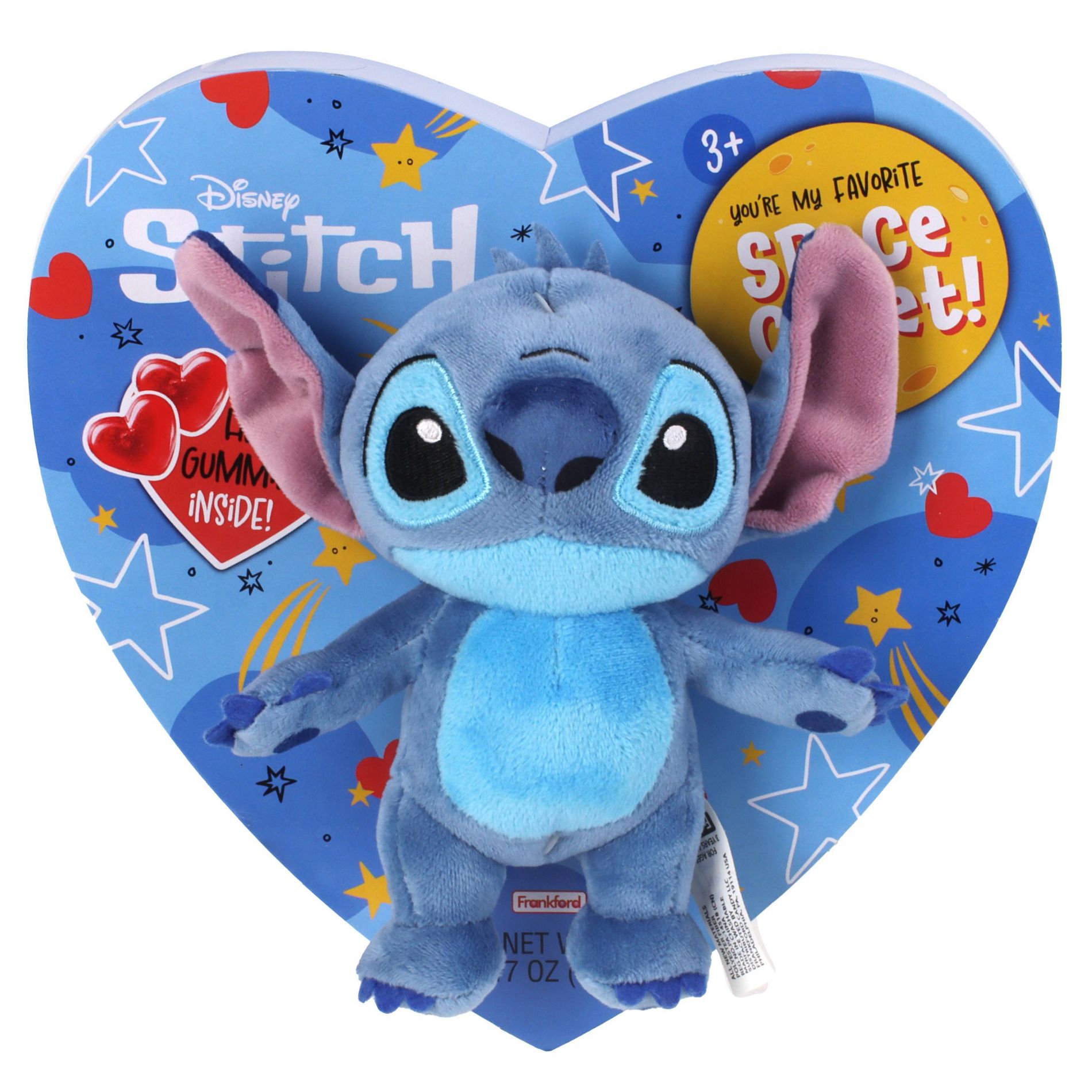 Stitch Disney Heart Box Valentine Candy with Plush - 3.17oz
