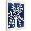 Amanti Art Blooming Floral on Blue II Framed Wall Art Print - 2 of 4