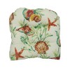 Blazing Needles, 19-inch U-Shaped Spun Polyester Outdoor Tufted Dining Chair Cushion - 2 of 2