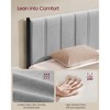 King Size Hydraulic Storage Bed Frame with Upholstered Headboard, 1100 lb Capacity, Underbed Lift-Up Design, No Box Spring Needed - 4 of 4